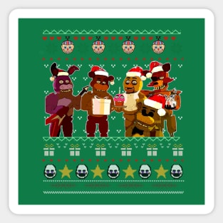 Holidays With Five Night at Christmas style ugly Sticker